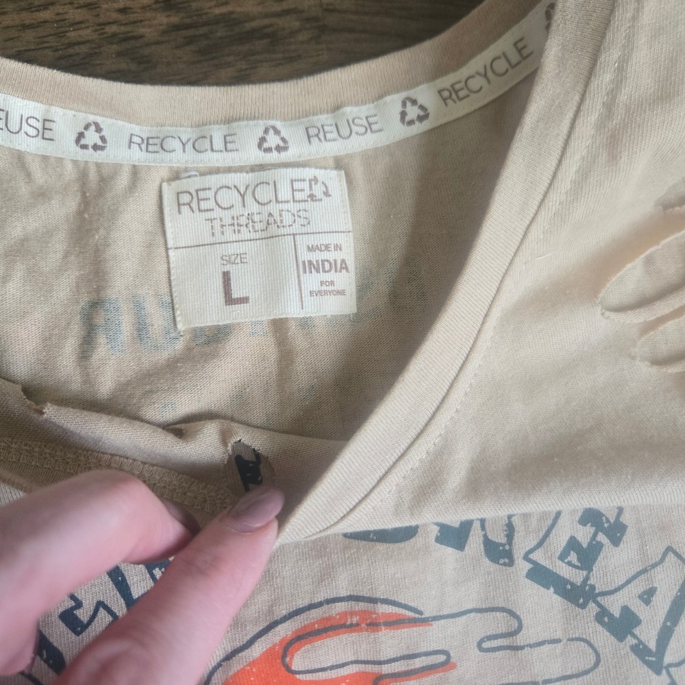 Recycled Threads Desert Dreams Country Music Festival Distressed Muscle Tank L - Picture 4 of 6
